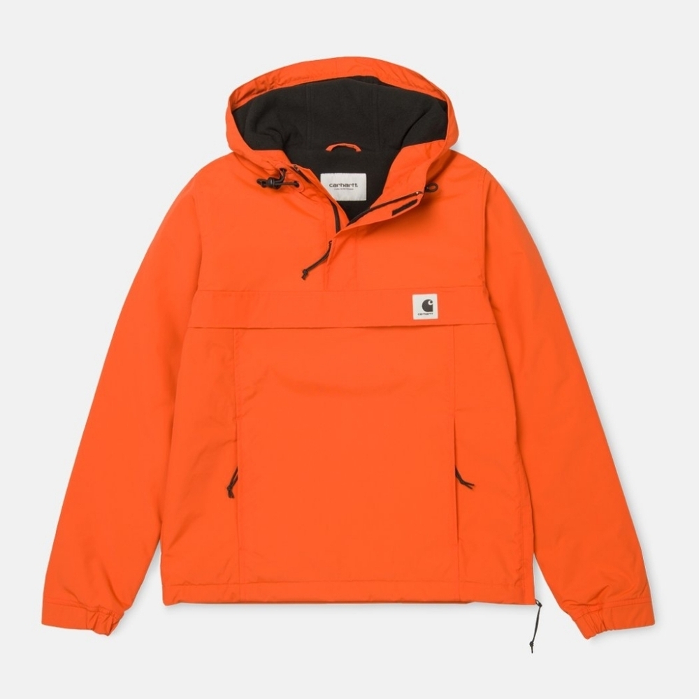 CARHARTT Nimbus Half Zip Fleece Lined Jacket Persimmon Orange Small